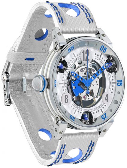 Fashion BRM GOLF WHITE SKELETON DIAL BLUE GF6-44-SA-SQ-ABLF watch